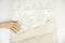 Off White and Light Beige Floral Novelty Linen Woven Fabric with Coating by the yard ATW00115R